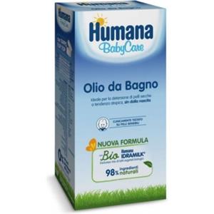 Humana Baby Care Olio da Bagno 200 ml - Ideale per Pelli Secche e Sensibili, con Bio Humana Idramilk