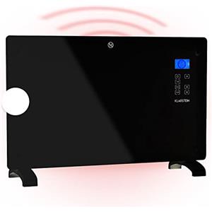 Klarstein Stufa Elettrica Basso Consumo 2000W, Termoconvettore Con Rotelle, Termosifone Portatile, Termoconvettore a Parete Con Termostato, Stufetta per Casa