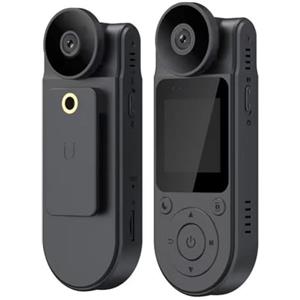 Hlxnyami Mini Telecamera HD 1080P, Videoregistratore Digitale Portatile, Bodycam, Hotspot Wi-Fi A Infrarossi, Visione Notturna, Telecamera della Polizia