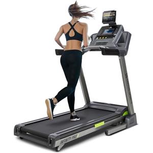 CAPITAL SPORTS Infinity PRO 4.0 - Tapis Roulant Elettrico, Tappeto da Corsa, 7 CV, Bluetooth, Kinomap-App, Display LCD, Grigio