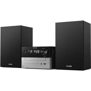 Philips TAM3505M2/12 Micro Hi-Fi 20W con Bluetooth, Lettore CD, USB, Radio DAB /FM e Altoparlanti Bass Reflex