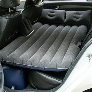 Sinbide - Materasso gonfiabile per auto, pieghevole, multifunzione, 3 colori + 2 cuscini + pompa