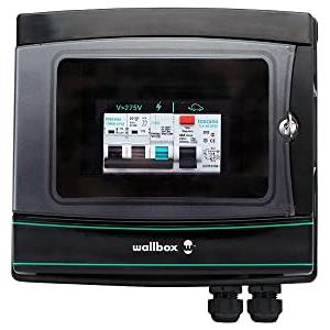 Wallbox Scatola di fusibili Wallbox Lite per Caricabatterie EV - Una Soluzione Facile da installare con Blocco a Chiave per Una Maggiore Protezione, RCD, MCB e Grado di Protezione IP65