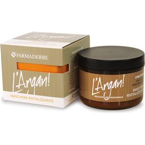 Farmaderbe L'Argan Maschera Ristrutturante Idratante 200 ml - Trattamento per Capelli Secchi e Sfibrati