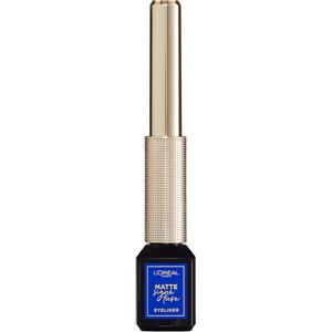 L'Oréal Paris Matte Signature Eyeliner 02 Blue - Eyeliner Liquido Waterproof Extra Matte con Applicatore Sottile
