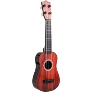 MagiDeal Ukulele Toy Musical Strument Lightweight Development Four Guitar Guitar per un regalo di compleanno in età prescolare di 3+ anni, Rosso