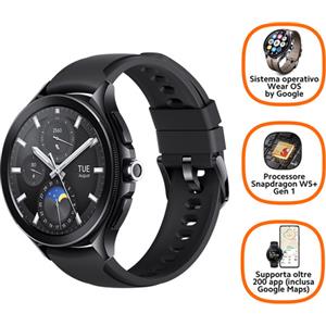 Xiaomi Watch 2 Pro 3,63 cm (1.43'') AMOLED 46 mm Digitale 466 x 466 Pixel Touch screen Nero Wi-Fi GPS (satellitare)