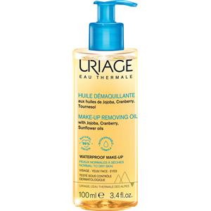 Uriage Olio Struccante 100ml - Rimuove Trucco Waterproof, Delicato su Viso e Occhi