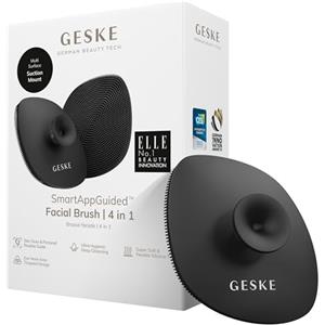 GESKE | Spazzola per il viso SmartAppGuided™ 4 in 1 | Spazzola per la pulizia del viso | Spazzola morbida in silicone | Pulizia del viso professionale | Pulizia della pelle