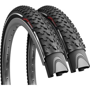 Fincci Copertoni MTB 27.5 x 2,10 Pollici - Coppia Riflettente Pieghevole Pneumatici 55-584, Gomme 27.5 per Bici ibride, Mountain Bike, Elettriche 30 TPI - Confezione da 2