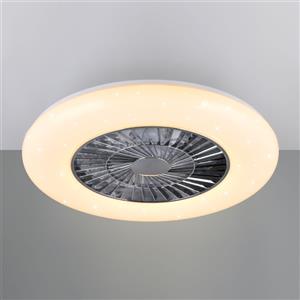 Trio Plafoniera Ventilatore Ø60cm Potenza 44 Watt Con Telecomando