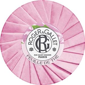 Roger&Gallet Feuille De Thé Saponetta 100 g - Sapone profumato al Tè Nero di Ceylon e Limone di Calabria
