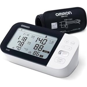 GIMA OMRON - Misuratore di Pressione e Battito da Braccio, M7 Intelli IT, HEM-7361T-EBK, Bracciale IntelliWrap 22-42 cm, Tecnologia Intellisense, Clinicamente Validato, AFib, Batterie, Custodia