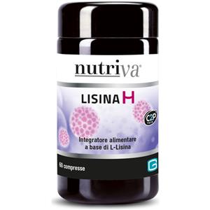 Nutriva Lisina H - Integratore Alimentare a Base di L-Lisina Monocloridrato in 60 Compresse