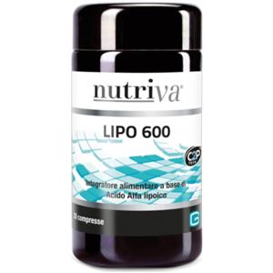 GIURIATI GROUP Nutriva Lipo 600 - Integratore Antiossidante 30 Compresse senza Zuccheri e Glutine