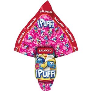 Generico BaIocco Uovo Puffi LEI al Cioccolato Superiore al Latte con Sorpresa 150g (PASQUA 2025)
