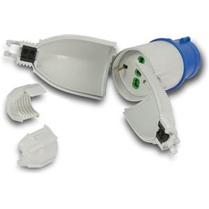 FANTON Adattatore CEE da spina CEE 16A a una presa bipasso-schuko IP44