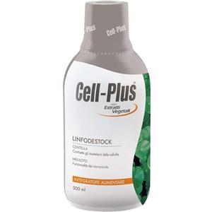 Bios Line SpA Cell-Plus Linfodestock Drink 500ml - Integratore Alimentare con Acido Ialuronico e Moringa, Favorisce il Drenaggio dei Liquidi e Contrasta la Cellulite