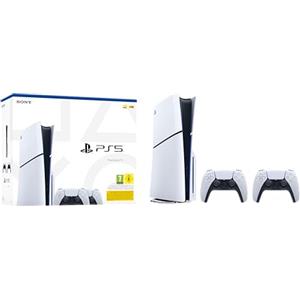 Playstation 5 Console Slim + 2 DualSense White