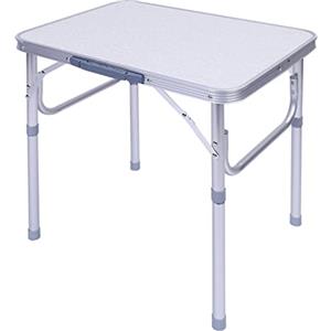 Yosoo Health Gear Tavolo da Campeggio Pieghevole, Tavolo da Picnic Portatile in Alluminio Piccolo Regolabile in Altezza per Esterni, Scrivania Leggera Impermeabile e Resistente Alla Ruggine in MDF