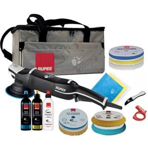 RUPES LUXURY KIT Lucidatrice Rotorbitale Orbita 15mm RUPES BigFoot 500 Watt Platorello 125mm Carrozzeria Auto Detailing Professionale NUOVO MODELLO 2025 articolo LHR15 MARK V codice LHR15V/LUX