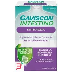 Gaviscon Intestino Stitichezza - 30 Capsule con Tecnologia Colon Protect per Trattare e Prevenire la Stitichezza