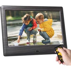 KODAK 7 pollici Cornice Digitale, cornice elettronica, schermo IPS, foto/musica/lettore video, calendario/allarme, supporto USB o scheda SD, rotazione automatica, con telecomando