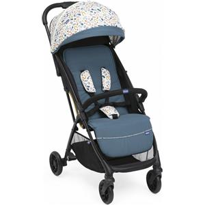 Chicco Passeggino Glee Joyful Teal Portata 22 kg Chiusura Automatica + Parapioggia