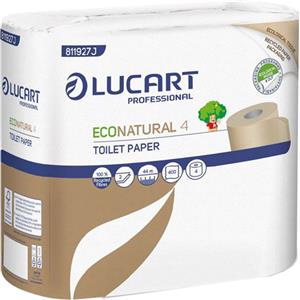 Lucart Pacco 4 rotoli Carta Igienica 400 strappi EcoNatural Lucart 811927J