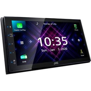 JVC Sintomonitor Bluetooth KW-M565DBT con Touchscreen 6.8, Android Auto Wireless e Carplay Wireless, Bluetooth Automatic Pairing per Android, USB/AUX, Lettore CD, USB Mirroring, Facile Installazione