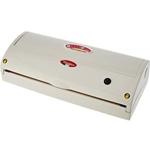 Reber 9340 N Apparecchio per Confezionamento Sottovuoto Automatico Salvaspesa, 830Mb, 18Lt/Min, 180W, Bianco