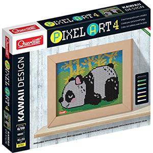 Quercetti Pixel Art 4 - Kit Artistico Kawaii Panda con Cornice