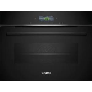 SIEMENS iQ700 Forno compatto da incasso, 60x45 cm, Nero, Classe Energetica A+ - CB734G1B1