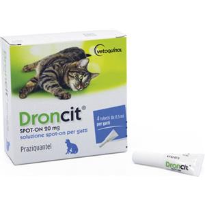 VETOQUINOL DRONCIT SPOT ON*4TUBETTI 0,5ML