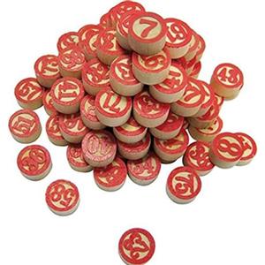 Viscio Trading Numeri Legno per Tombola 17 x 6, Edizioni Stella Ruggero Sala