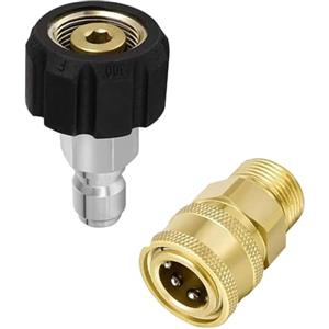 GIONAR Kit adattatore per idropulitrice M22-14, 1/4 Quick Connect girevole accessori adattatori per pistole ad acqua ad alta pressione