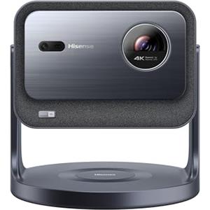 Hisense Smart Mini proiettore C2, 65-300 4K, 2000 ANSI lumen,Risoluzione 4K, Dolby Vision, HDR10+, Smart TV VIDAA U7.6, 20W audio JBL integrato