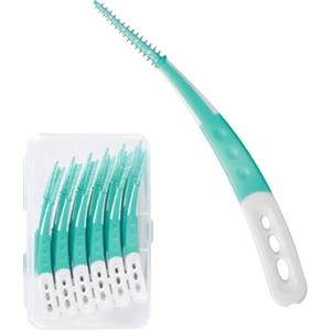 WZWZO Scovolini Dentali, 60 Pezzi Scovolino Denti, Scovolini, Scovolini Interdentali, Scovolino Interdentale, per Pulire E Massaggiare la Bocca, l'Igiene Dentale Mantenimento Della Salute Orale (65 mm)
