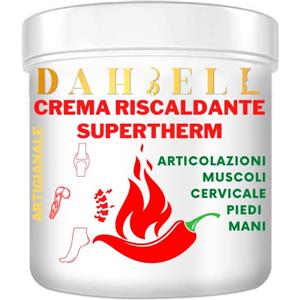 D A H B E L L Crema capsaicina termoattiva extra riscaldante con arnica forte artiglio del diavolo e canfora per articolazioni scaldare muscoli collo schiena ottima crema riscaldante piedi