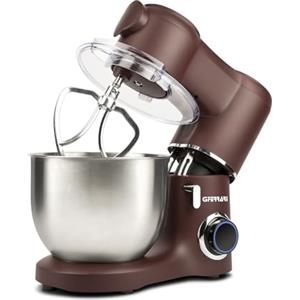 G3 Ferrari G20149 Pastaio Impastatrice Planetaria, 1800 W Max, Capacità 7 Litri, 6 Velocità + Pulse, Ciotola INOX, Coperchio con apertura, Uncino impastatore, Mescolatore, Frusta sbattitrice, Bordeaux