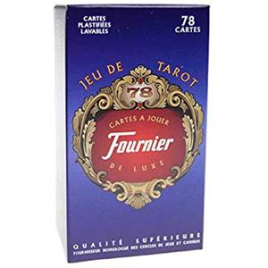 Fournier - Tarocchi Set di Tarocchi di Lusso Fournier composto da 78 Carte da Gioco, plastificate e lavabili, con Dorso blu.