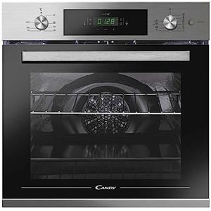 Candy Smart Steam FSCTX615 WIFI Forno Elettrico Ventilato da Incasso, 70 L, Autopulente, Connesso, Wi-Fi + BLE, Classe A, 59,5x56,8x59,5 cm, Inox