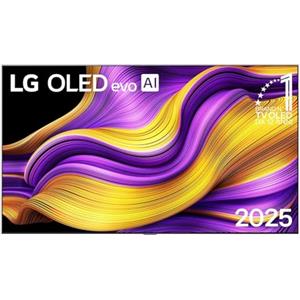 LG OLED evo AI G5 TV 83 pollici, Smart TV 4K, Staffa a muro inclusa, Processore α11 Gen2, Brightness Booster Ultimate, webOS con AI, Dolby Vision e Atmos, VRR e GSYNC 4K@165Hz, OLED83G54LW 2025