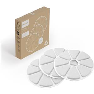 Philips Pet Filtro fontanella Gatti, Multistrato, 3 pezzi | Acqua pulita e fresca, confezione da 3 ricambi per fontanella gatti, filtraggio Multi-Strato, facile da usare (PAW0010/01)
