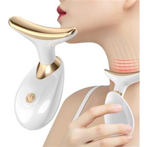 Generic Massaggiatore elettrico per viso e collo, dispositivo di bellezza per il viso, sicuro e inodore, per viaggi, dormitorio, viaggi di lavoro e casa