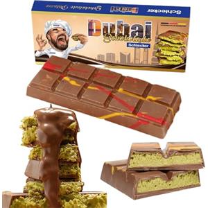 Bodesa Valore 70g Cioccolato Premium di Dubai con Crema al Pistacchio - Fatto a Mano, Prodotto in Germania - Autentica Esperienza del Cioccolato di Dubai
