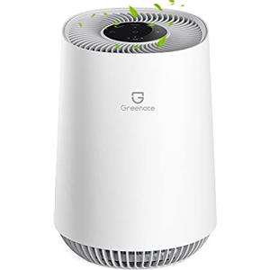 Greenote Purificatore d'aria Greenote per la casa, stanze fino a 430 piedi quadrati, filtro HEPA H13, super silenzioso da 22 dB, purifica il 99,97% di peli di animali, odori di cucina, fumo