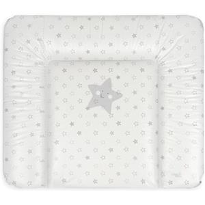 Ceba Baby® Fasciatoio Materassino - Fasciatoio neonato morbido - Cuscino Fasciatoio Lavabile per bambine e bambini - certificato Öko-Tex - impermeabile - Stelle grigie - 70x85 cm