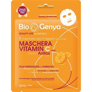Biogenya Maschera Mono Vit C Antiox - Antiossidante per Pelle Energizzata e Luminosa