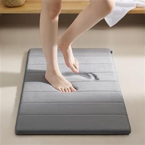 AMFUN Tappeto da bagno in memory foam, Tappeto Bagno Assorbente, Tappetino Antiscivolo Doccia per il bagno e il soggiorno, 40 x 60 cm, Assorbente, Lavabile